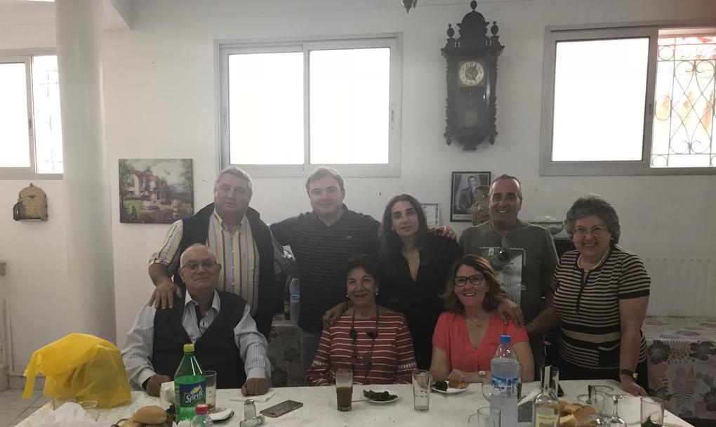 Benmoha (second row, center) with staff members at the JDC-supported Jewish Home for the Aged in Casablanca, Morocco.
