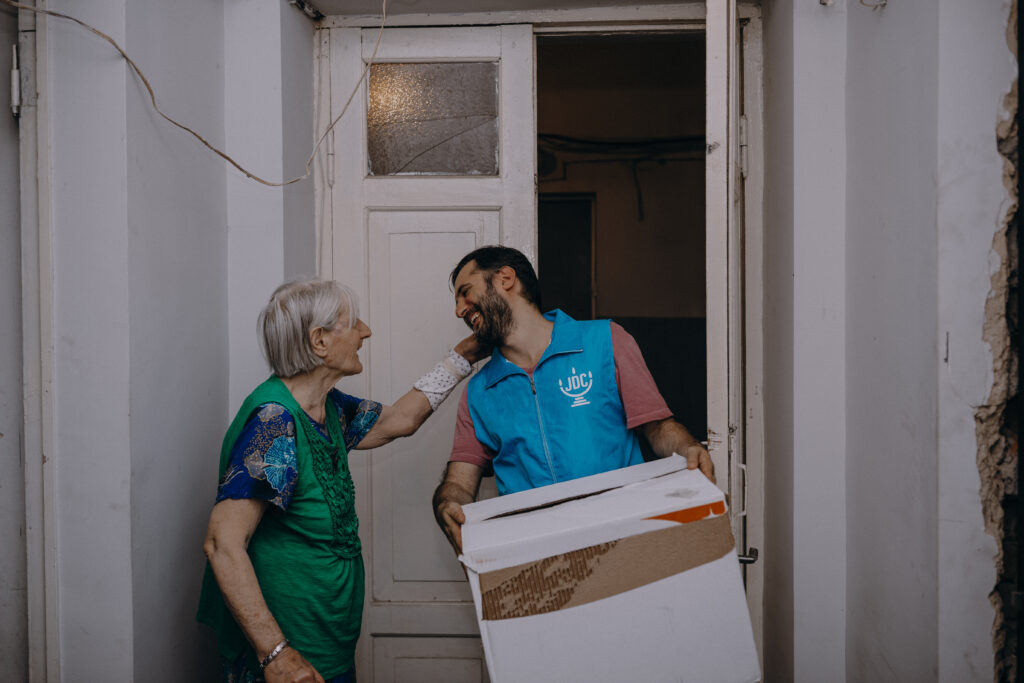 Your commitment to Jewish giving ensures that vulnerable Jews — like this JDC client in Moldova (left) — have what they need to live a vibrant Jewish life.